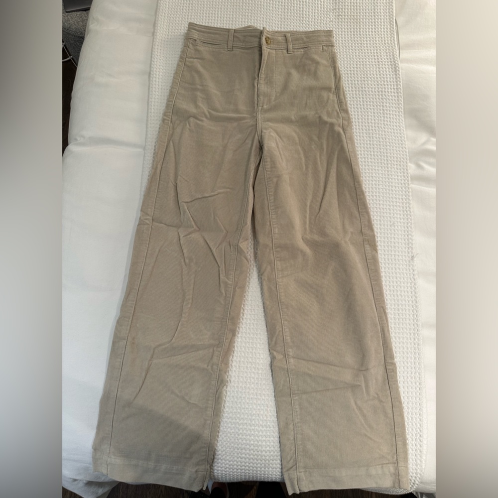 Everlane Beige Corduroy Trousers